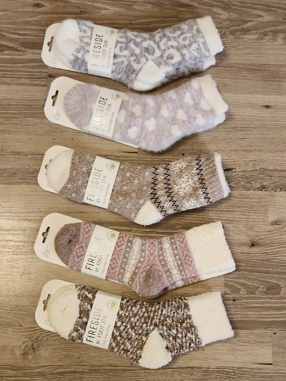 🧦🧦Choice Of 1 Fireside By FOOT ZEN Fuzzy House Lounge Socks, 2 For $20